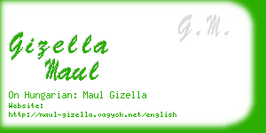 gizella maul business card